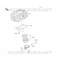 CYLINDER   PISTON  voor Kawasaki KLX125 2012