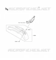 FRONT FENDER voor Kawasaki KLX125 2012