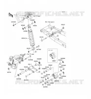 SUSPENSION   SHOCK ABSORBER voor Kawasaki KLX125 2012