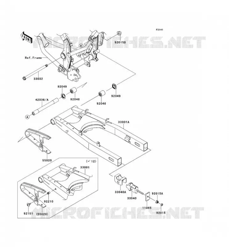 SWINGARM Kawasaki TOUT-TERRAIN 125 2012 KLX125  KLX125CCS