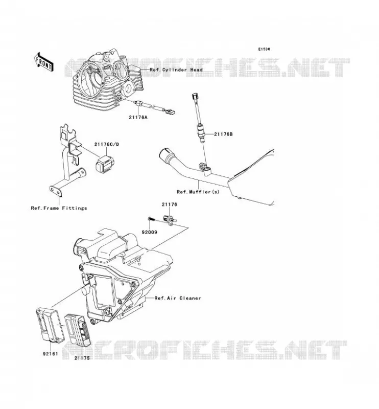 FUEL INJECTION Kawasaki MOTOS 125 2011 D-TRACKER 125  KLX125DBF