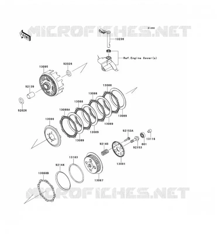 CLUTCH Kawasaki MOTOS 125 2013 D-TRACKER 125  KLX125DDF