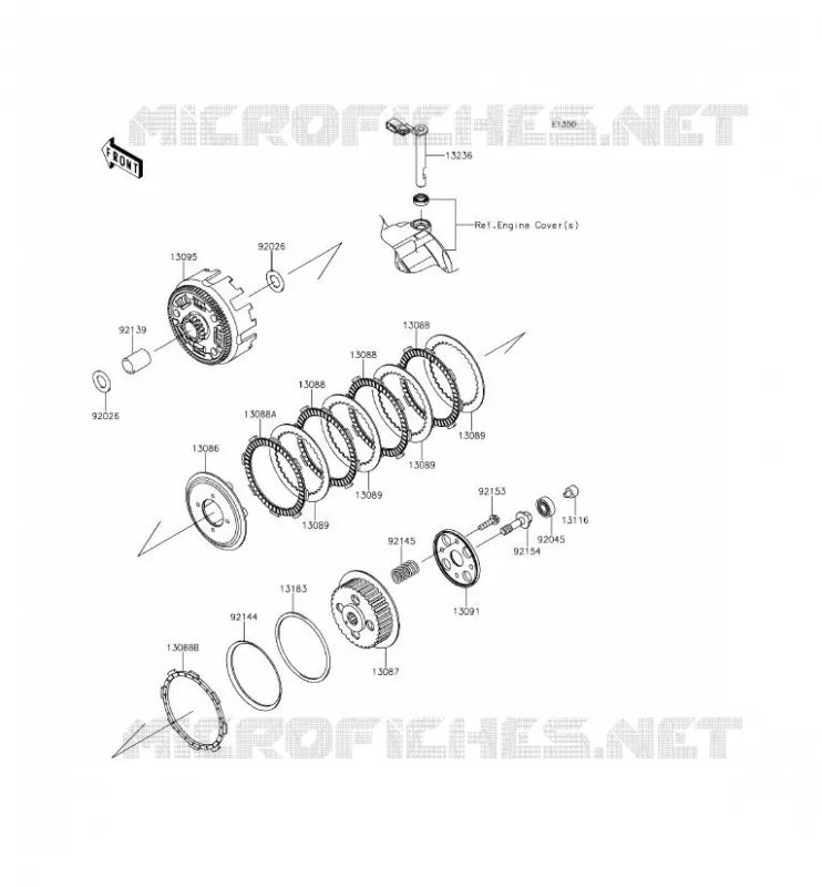 CLUTCH Kawasaki TOUT-TERRAIN 150 2014 KLX150L  KLX150EEF