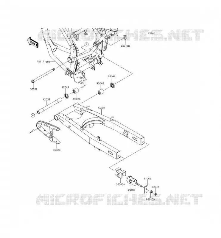 SWINGARM Kawasaki TOUT-TERRAIN 150 2014 KLX150L  KLX150EEF
