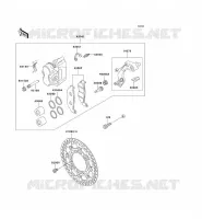 FRONT BRAKE voor Kawasaki KLX250R 1995