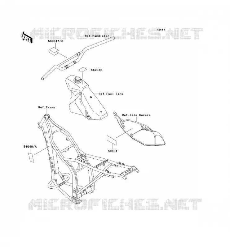 LABELS Kawasaki TOUT-TERRAIN 250 1995 KLX250R  KLX250-D3