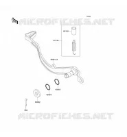 BRAKE PEDAL voor Kawasaki KLX250 1993