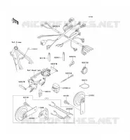 CHASSIS ELECTRICAL EQUIPMENT voor Kawasaki KLX250 1993