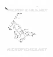 CHASSIS voor Kawasaki KLX250 1993
