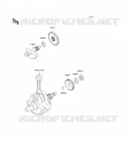 CRANKSHAFT voor Kawasaki KLX250 1993