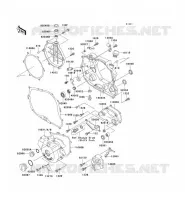 ENGINE COVERS voor Kawasaki KLX250 1993
