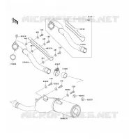 EXHAUST voor Kawasaki KLX250 1993