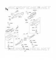 FOOTREST voor Kawasaki KLX250 1993