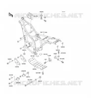 FRAME PARTS (COUVERTURE) voor Kawasaki KLX250 1993