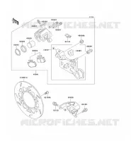 REAR BRAKE voor Kawasaki KLX250 1993