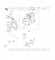 REAR HUB voor Kawasaki KLX250 1993