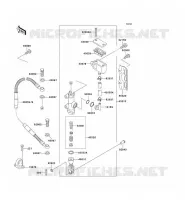 REAR MASTER CYLINDER voor Kawasaki KLX250 1993