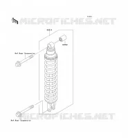 SUSPENSION   SHOCK ABSORBER voor Kawasaki KLX250 1993
