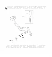 BRAKE PEDAL voor Kawasaki KLX250 2009