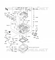 CYLINDER HEAD voor Kawasaki KLX250 2009
