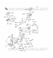 FOOTREST voor Kawasaki KLX250 2009