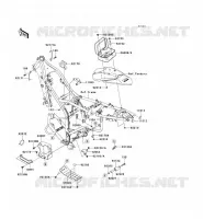 FRAME PARTS (COUVERTURE) voor Kawasaki KLX250 2009