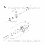 FRONT HUB voor Kawasaki KLX250 2009