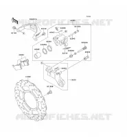 REAR BRAKE voor Kawasaki KLX250 2009
