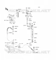 REAR MASTER CYLINDER voor Kawasaki KLX250 2009