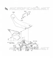 SEAT voor Kawasaki KLX250 2009