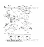SIDE COVERS   CHAIN COVER voor Kawasaki KLX250 2009