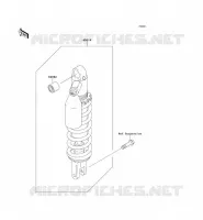 SUSPENSION   SHOCK ABSORBER voor Kawasaki KLX250 2009