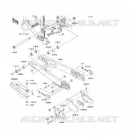 SWINGARM voor Kawasaki KLX250 2009
