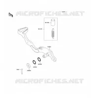 BRAKE PEDAL voor Kawasaki KLX250 2011