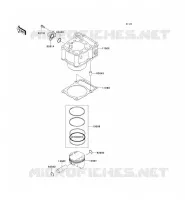 CYLINDER   PISTON  voor Kawasaki KLX250 2011
