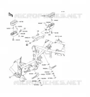 FOOTREST voor Kawasaki KLX250 2011