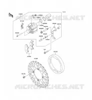 FRONT BRAKE voor Kawasaki KLX250 2011