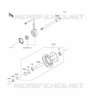 FRONT HUB voor Kawasaki KLX250 2011