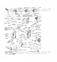 RADIATOR voor Kawasaki KLX250 2011