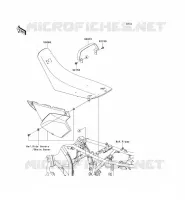 SEAT voor Kawasaki KLX250 2011