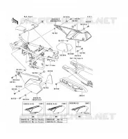 SIDE COVERS   CHAIN COVER voor Kawasaki KLX250 2011