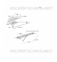 STICKER(WHITE) voor Kawasaki KLX250 2011