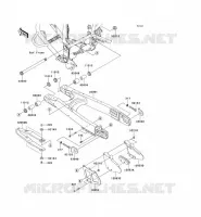 SWINGARM voor Kawasaki KLX250 2011