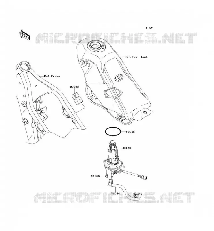 FUEL PUMP Kawasaki TOUT-TERRAIN 250 2012 KLX250  KLX250SCF
