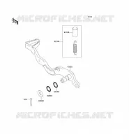 BRAKE PEDAL voor Kawasaki KLX250S 2011