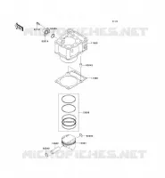 CYLINDER   PISTON  voor Kawasaki KLX250S 2011