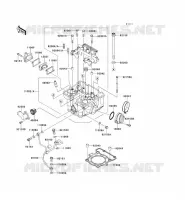 CYLINDER HEAD voor Kawasaki KLX250S 2011