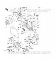 ENGINE COVERS voor Kawasaki KLX250S 2011
