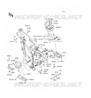 FRAME PARTS (COUVERTURE) voor Kawasaki KLX250S 2011