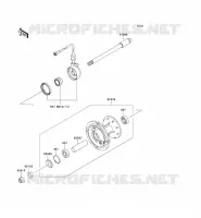 FRONT HUB voor Kawasaki KLX250S 2011